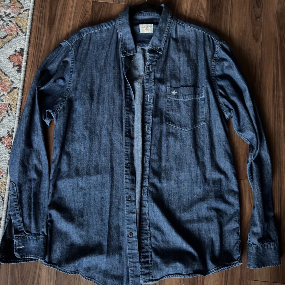 Dockers Blue Denim Shirt